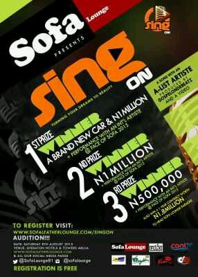 N2.5 Million & More Up For Grab, AsSOFA LOUNGE Presents “SING ON”