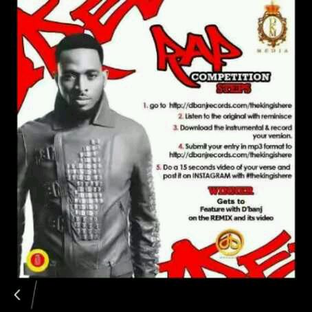 D’Banj Reveals Winners For #TheKingIsHere Rap Competition