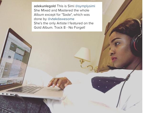 REVEALED: Simi Mixed and Mastered all songs except for “Sade” on Adekunle Gold’s album