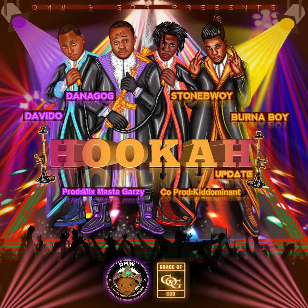 Danagog – Hookah (Remix) ft. Davido x Burna Boy x Stonebwoy