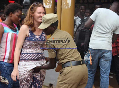 Check out how women are being searched before entering a stadium in Uganda (Photos)