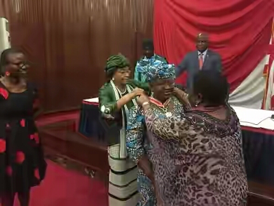 PHOTOS: Okonjo-Iweala Conferred With National Honors By Presidents Of Liberia And Côte d’Ivoire