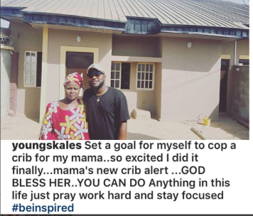 See The Lovely Surprise Skales Just Gave To His Mother