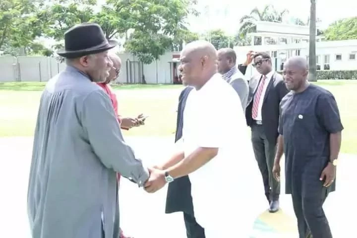 Jonathan storms Port Harcourt to celebrate Rivers at 50 with Wike (photos)