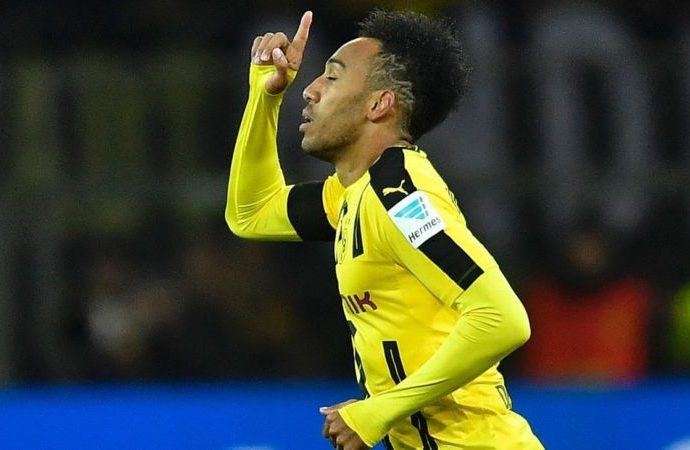 Aubameyang Brace Fires Dortmund Into Champions League