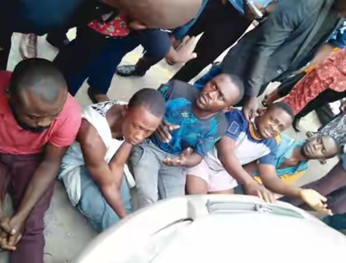 Police ‘arrest’ Alsatian dog for robbery in Lagos …parade Uber driver, others for murder of GUS winner