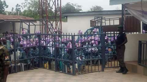 Local residents all decked in asoebi denied entry to the wedding ceremony of Bukola Saraki’s daughter