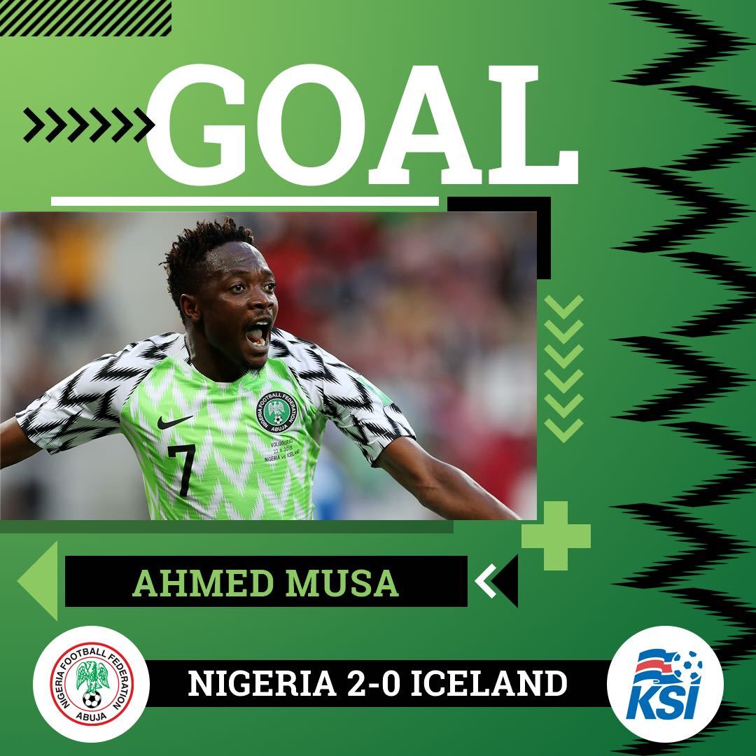 DOWNLOAD VIDEO: Nigeria vs Iceland 2-0 – Highlights & Goals