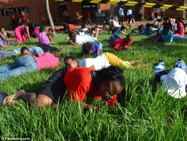 SHOCKING!! South African Pastor Command Members To Eat Grass So They Can Become Rich (Photos)