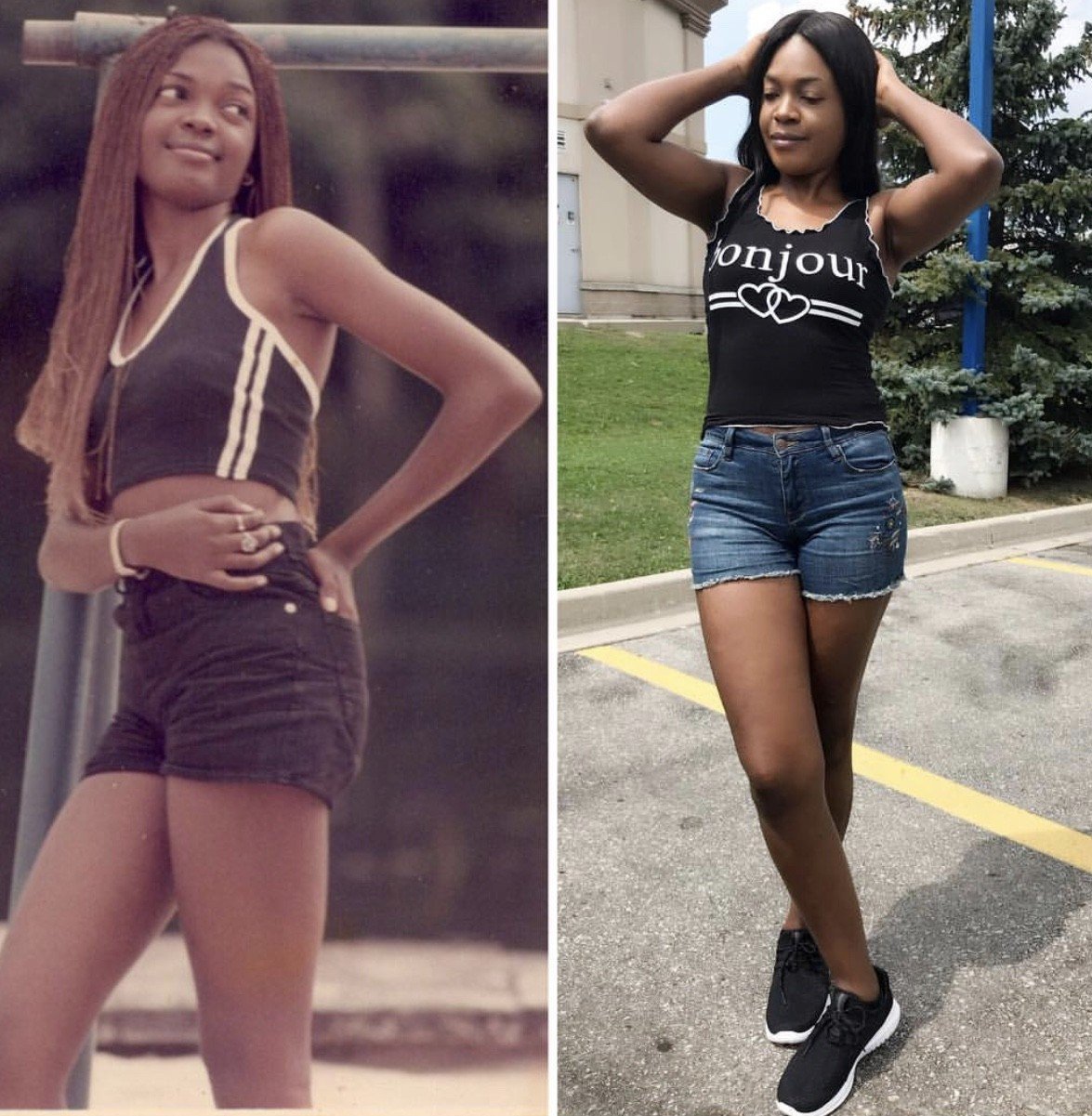 Spot any difference between these photos of Omoni Oboli at 20 and 40-years-old?