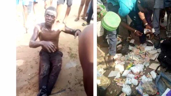 Man caught allegedly picking used sanitary pads and diapers in DELSU