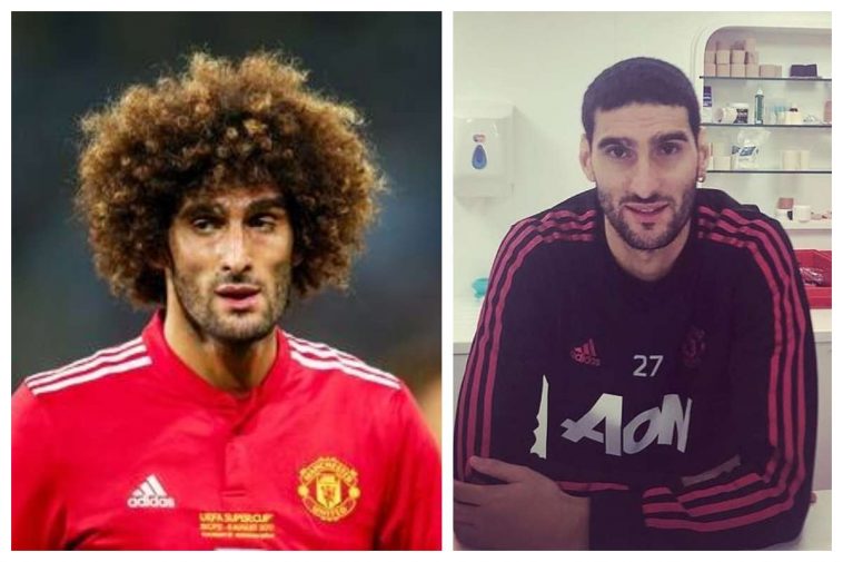 Marouane Fellaini cuts trademark hair ahead of 31st birthday