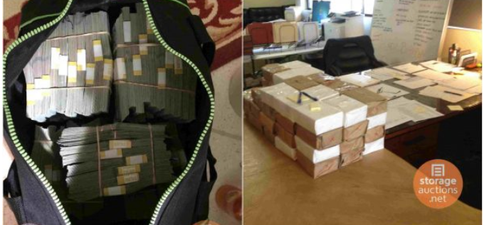 Man finds $7.5million in storage unit he bought for $500