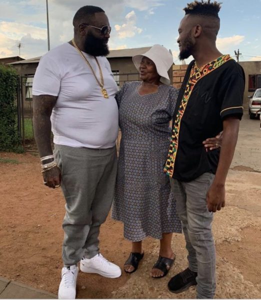 Kwesta brings Rick Ross to South Africa, American rapper meets his mom (Photos)