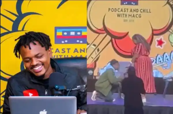 Mac G proposes to his long-term girlfriend, Naledi